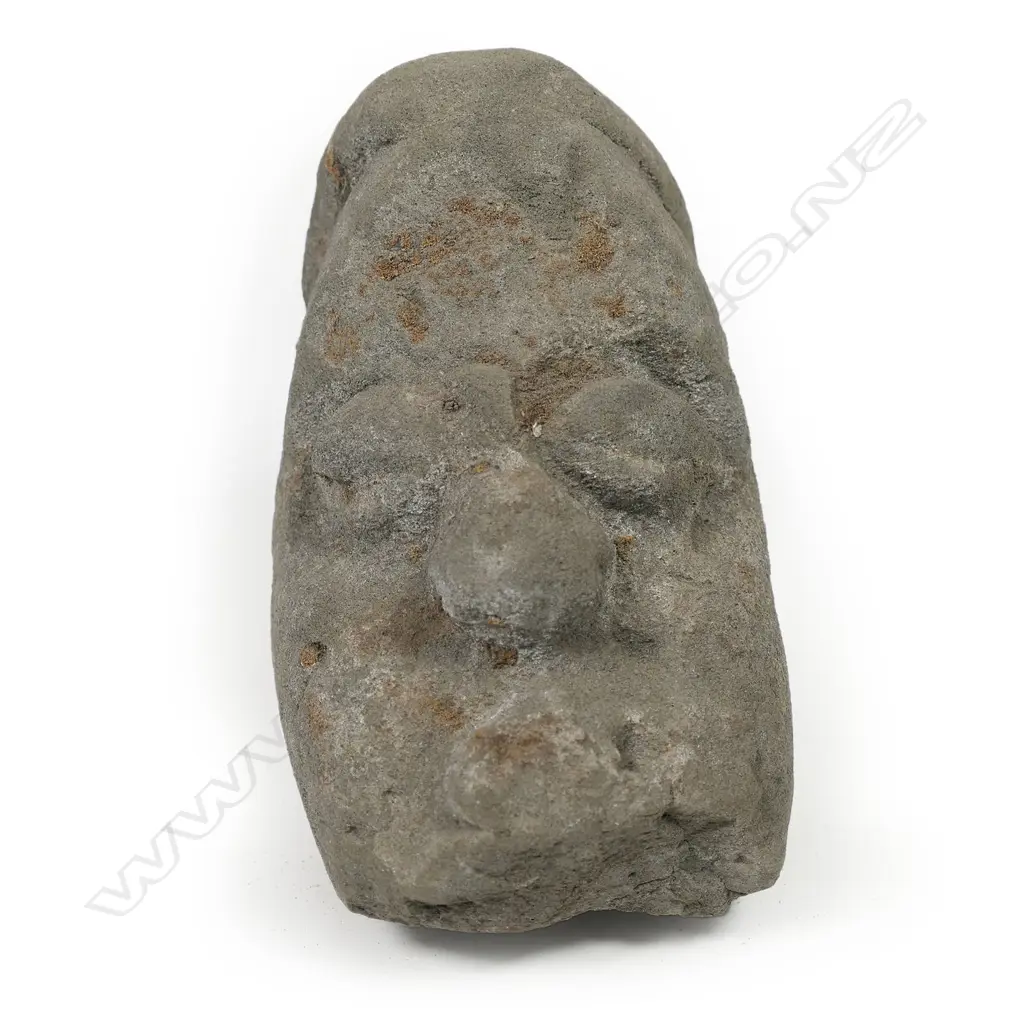 A Vanuatu carved stone double Janus head, Image 1++